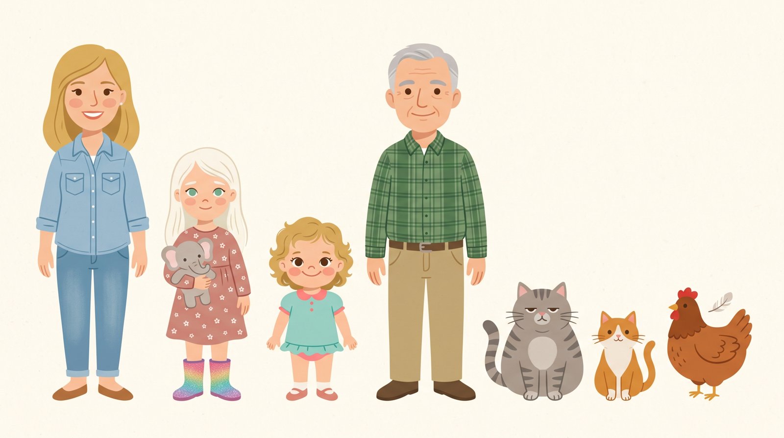 The cast